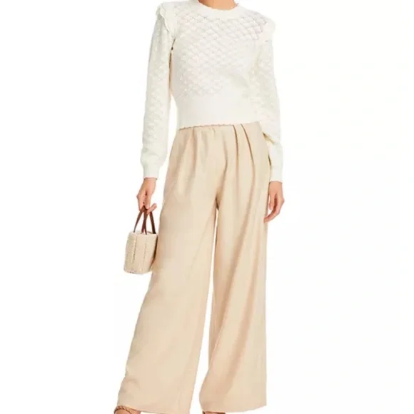 Aqua Cream Crew Neck Sweater - Picture 2 of 9